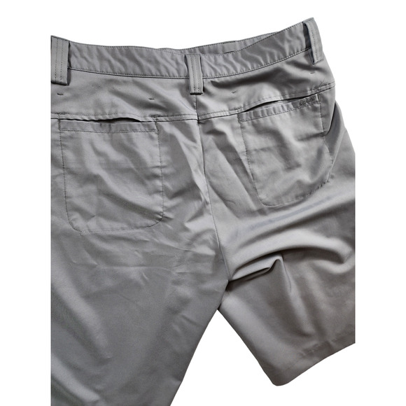 IZOD Golf Shorts Mens Size 36 Gray XFG Chino Flat Pockets Belt Loops Summer - Picture 8 of 16